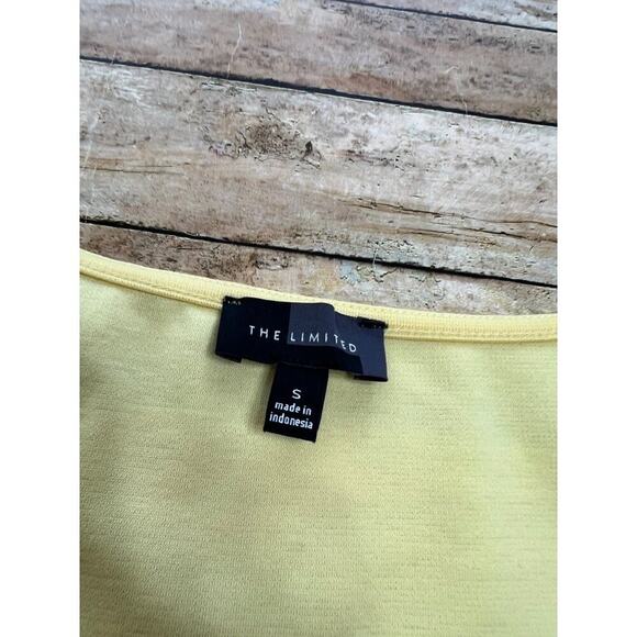 The Limited Yellow Peplum Top Size Small - Picture 4 of 7